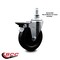 Service Caster 5 Inch Hard Rubber 10 MM Threaded Stem Caster with Brake SCC-TS20S514-HRS-PLB-M1015 - alternate 2